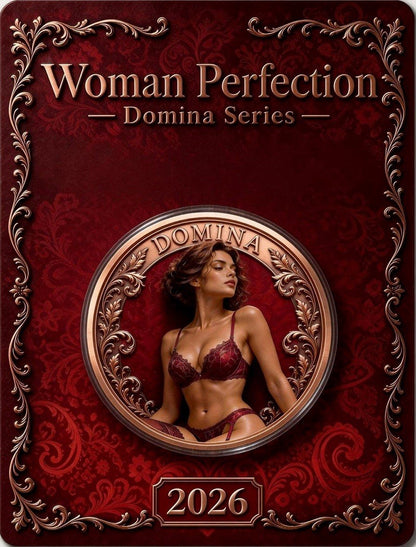 Domina Woman Perfection Colorized 1 oz Copper Round