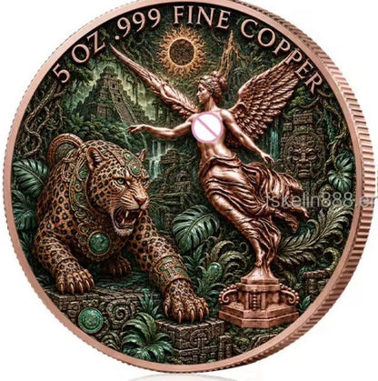 2026 Aztec Winged Aztec Jaguar Libertad 5oz Copper Coin