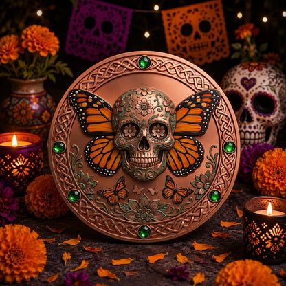 2026 Memento Mori Series Death Monarca 1oz Copper Coin Día de Los Muertos