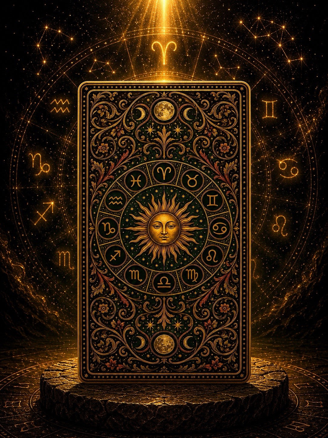 12 Constellations Zodiac Seres: 5oz Copper Art Bar,  Capricorn