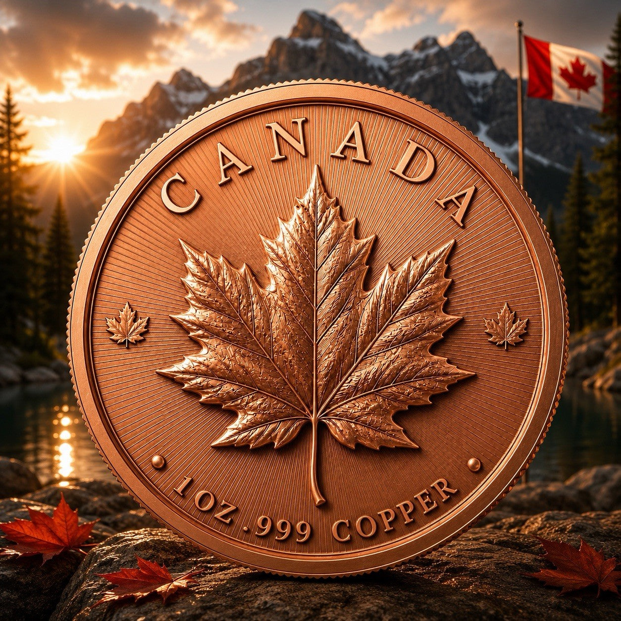 2025 Canada Maple Leaf Naughty Temptation l 1oz Copper Coin