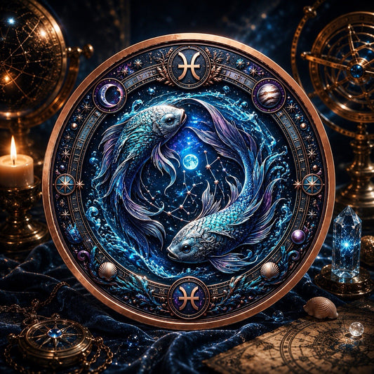 2026 Celestial Zodiacal Series: Astro Zodiac Piscis 5oz UHR Copper