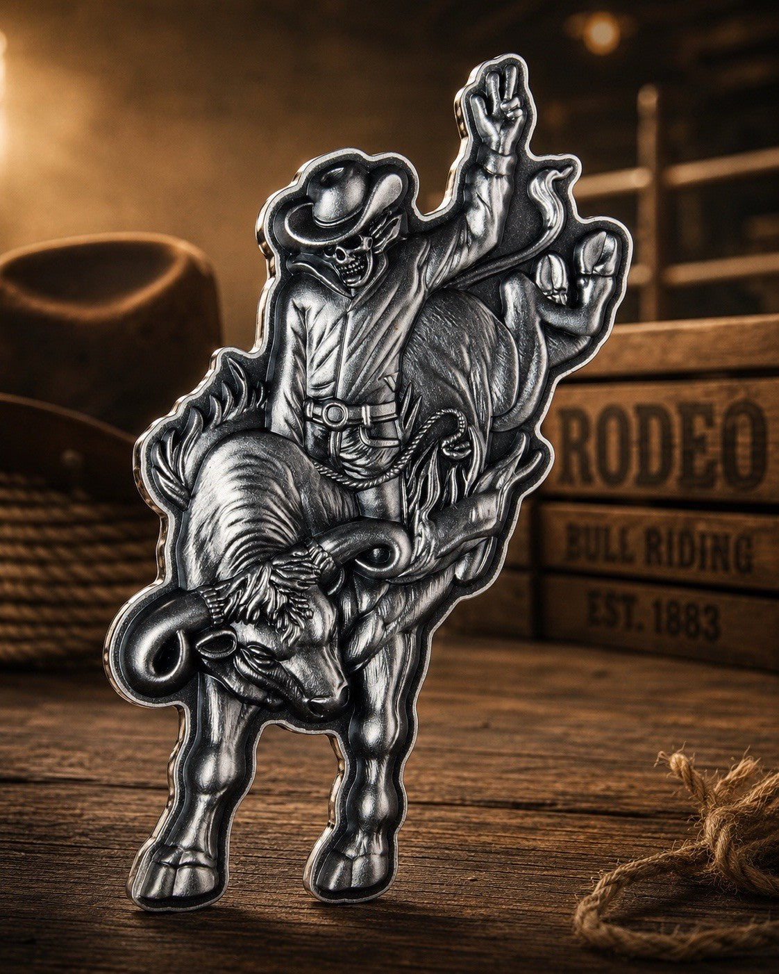 2026 Korea The Rodeo Shaped 1 oz Silver Stacker