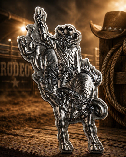 2026 Korea The Rodeo Shaped 1 oz Silver Stacker