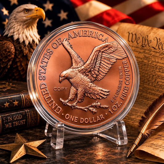 2026 Liberty Heist 1 oz .999 Copper Coin - Lady Liberty Bank Robber Design