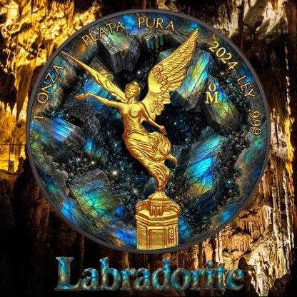 2024 Mexico Libertad Labradorite Crystal Cavern 1oz Silver
