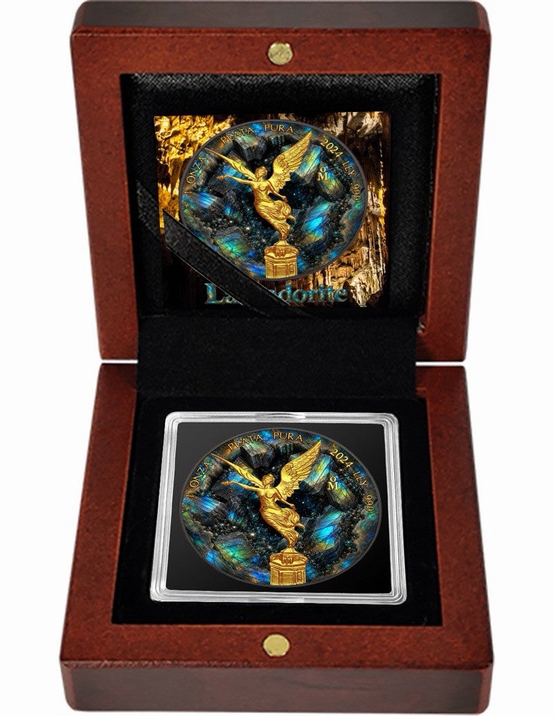 2024 Mexico Libertad Labradorite Crystal Cavern 1oz Silver