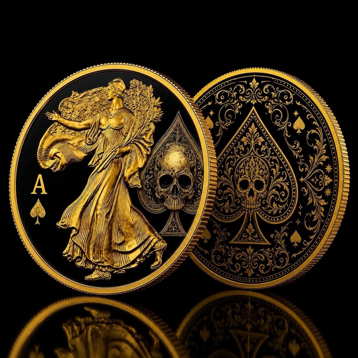 2026 ASE Ace of Spades 1 oz .999 Silver in slab