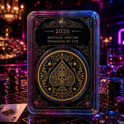 2026 ASE Ace of Spades 1 oz .999 Silver in slab