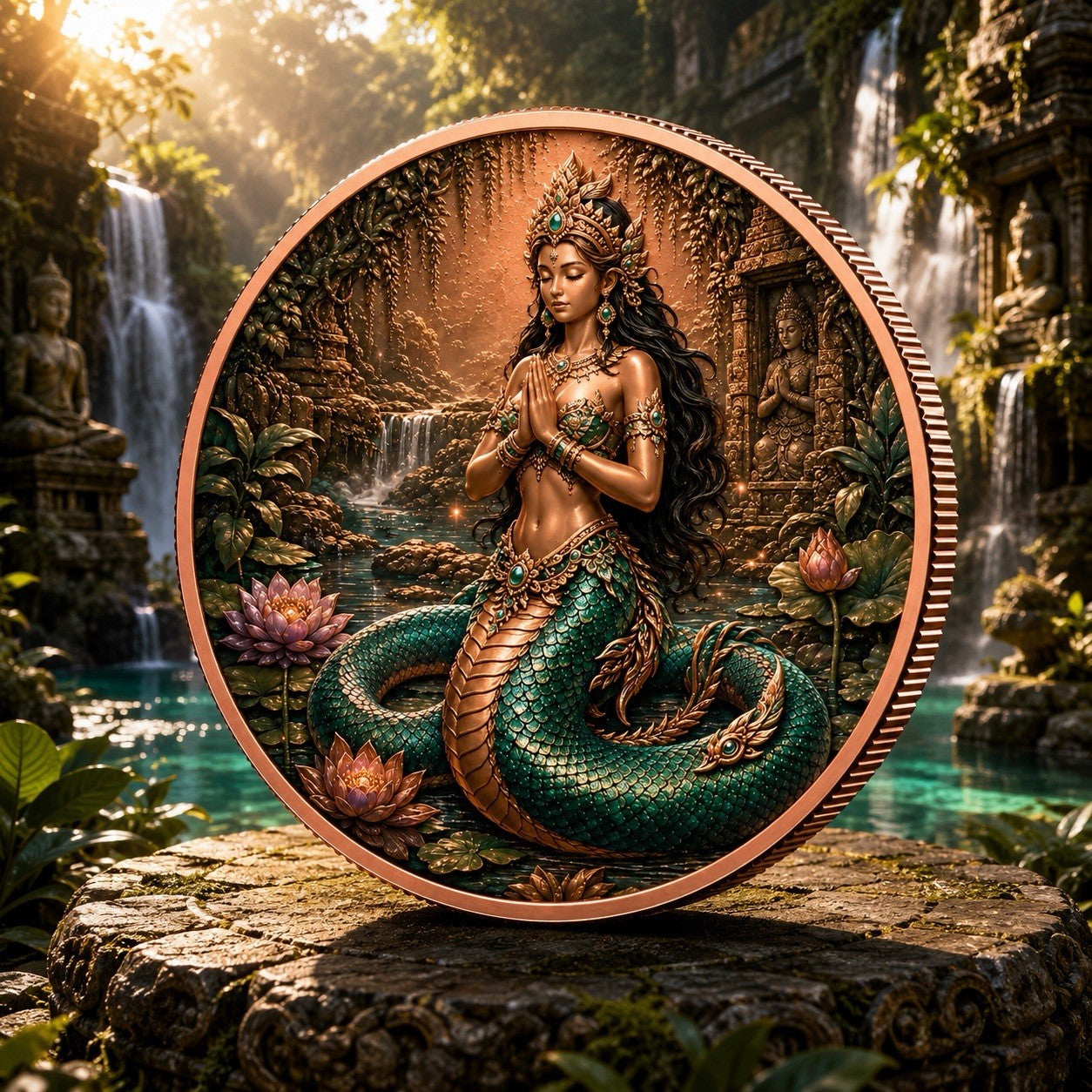 Mythical Creatures Series: Fantasy Noga 5 oz UHR Copper Coin