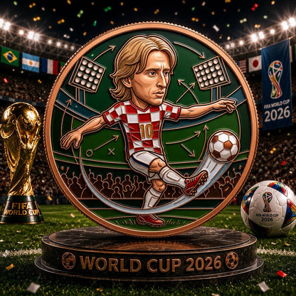 2026 Football Star Series: 1oz Luka Modric  Copper Coin UHR
