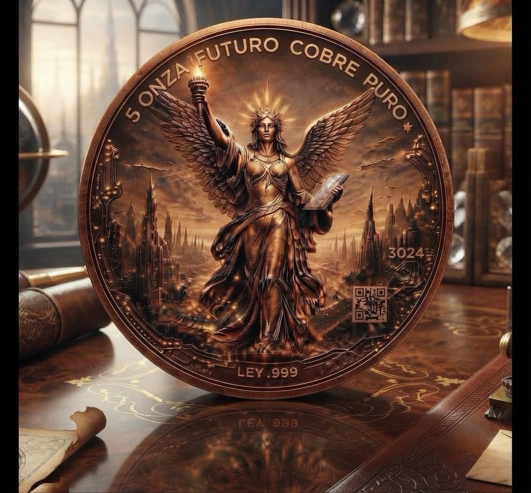 2026 Libertad 3024 Future Coin 5 oz .999 Fine Copper Round Italy