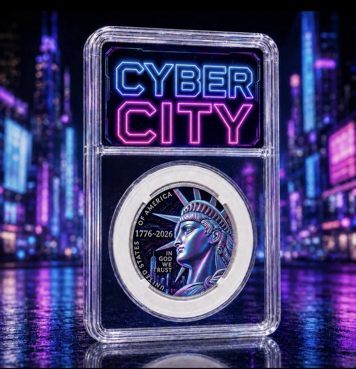 2026 Enduring Liberty Colorized Half Dollar in Slab
