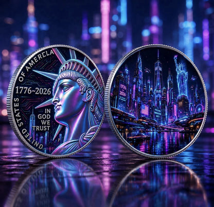 Liberty Colorized 2026 Half Dollar in Slab