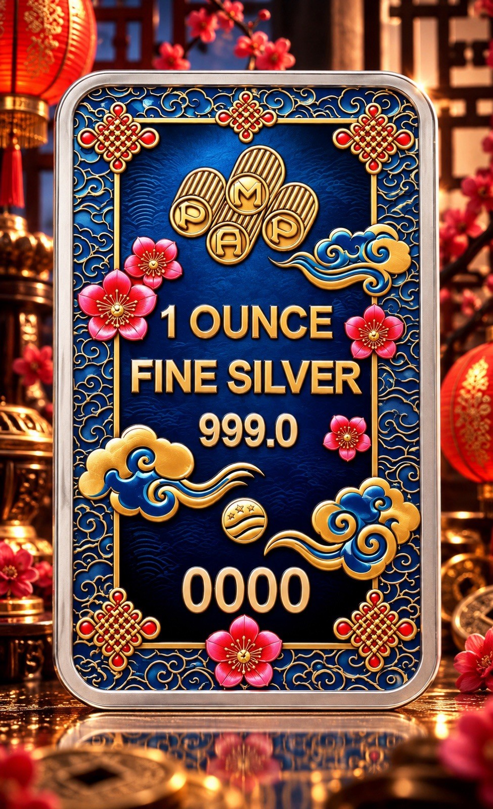 2026 PAMP Suisse Lucky Cat 1 oz .999 Fine Silver Bar with COA