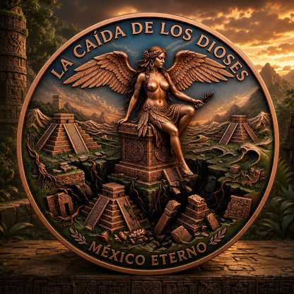 Mexico Eterno Colorized 1 oz Copper Round