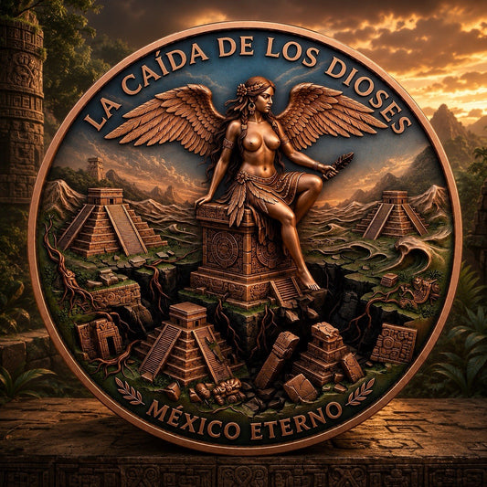 Mexico Eterno Colorized 1 oz Copper Round