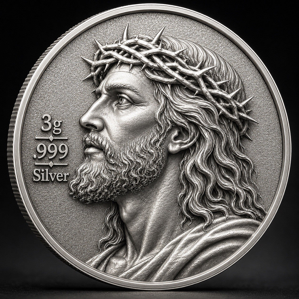 Jesus Christ - Finite Body, Infinite Soul 3g Silver Round