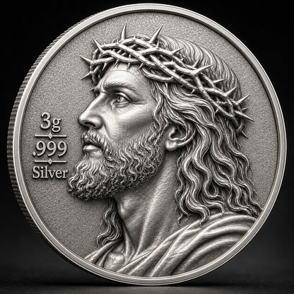 Jesus Christ - Finite Body, Infinite Soul 3g Silver Round