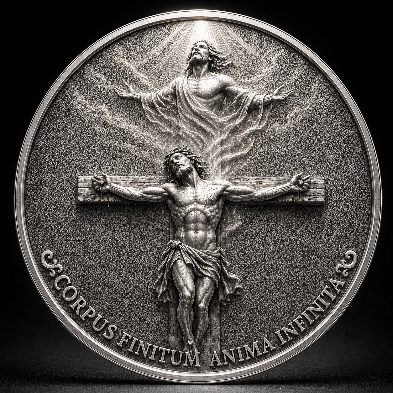Jesus Christ - Finite Body, Infinite Soul 3g Silver Round