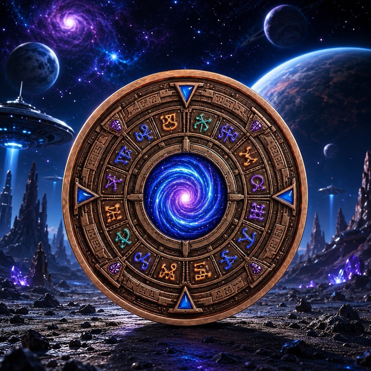 2026 Beyond the Universe: Stargate Visitor 1oz Copper Coin Glow FX
