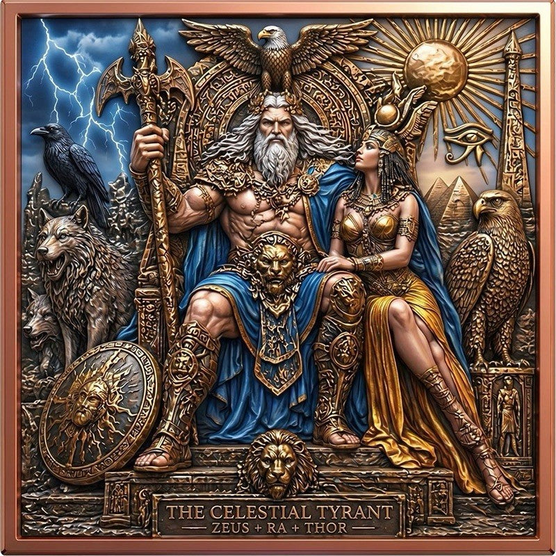 Mythological Fusion - The Celestial Tyrant 5 oz Copper Bar