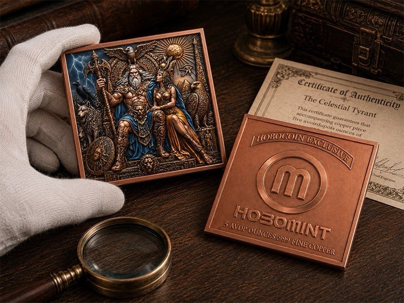 Mythological Fusion - The Celestial Tyrant 5 oz Copper Bar