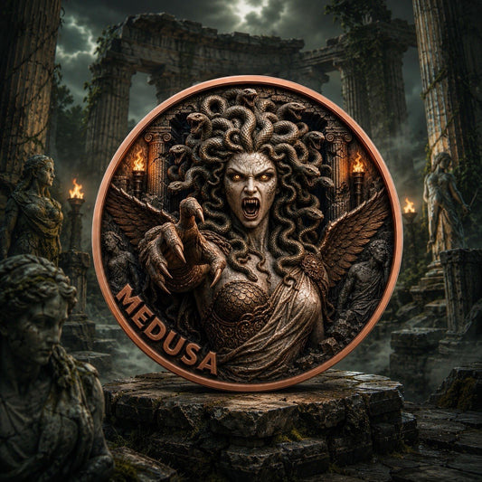 2026 Monsters of Olympus Serie: Medusa 5oz Copper Coin