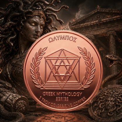 2026 Monsters of Olympus Serie: Medusa 5oz Copper Coin