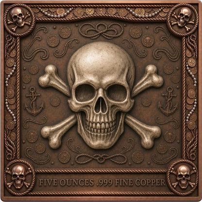The Queen's Treasure Colorized 5 oz Copper Bar