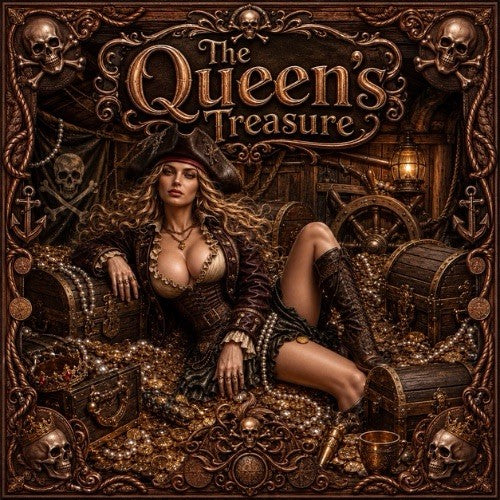 The Queen's Treasure Colorized 5 oz Copper Bar
