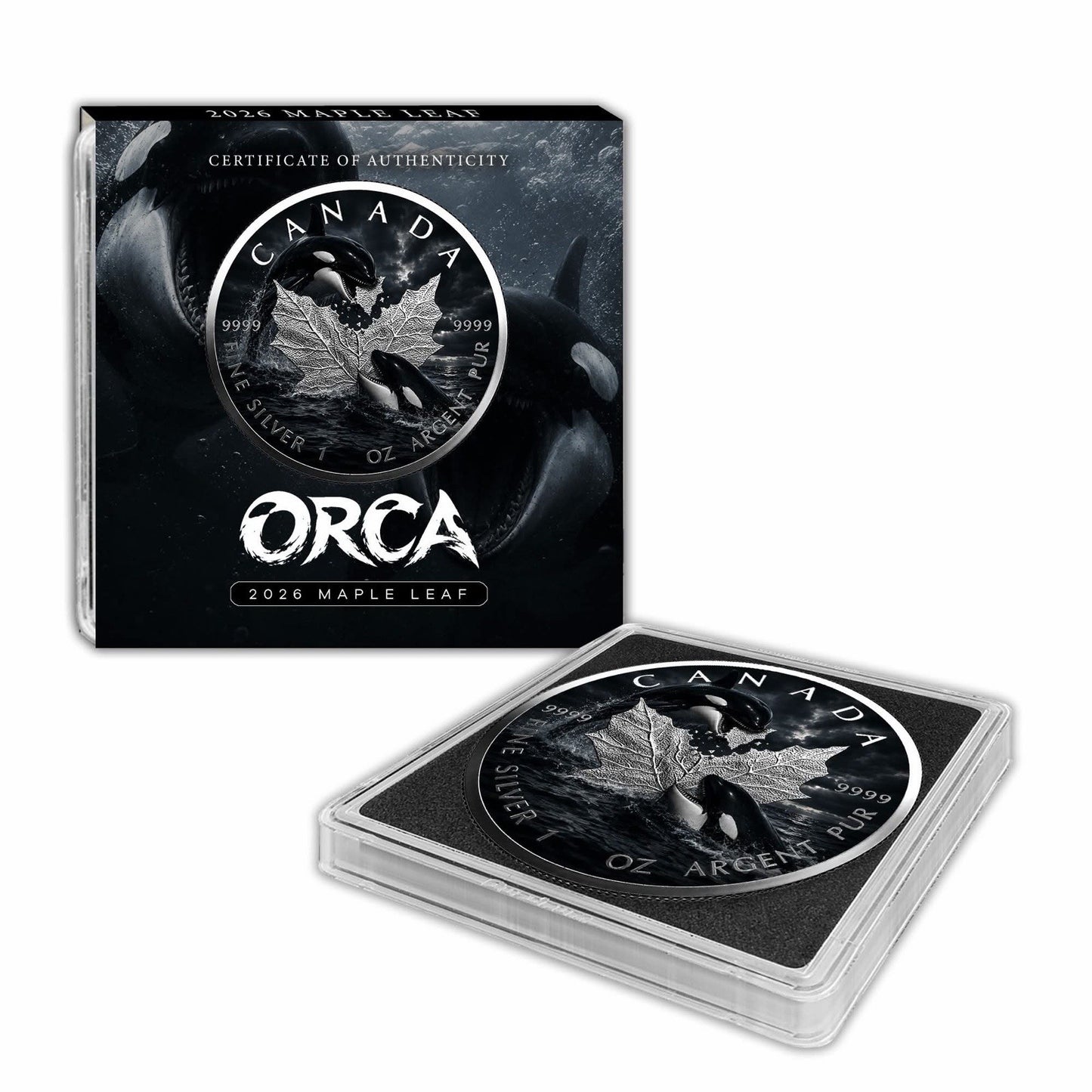 1 oz 2026 Canada Maple Leaf Orca Edition