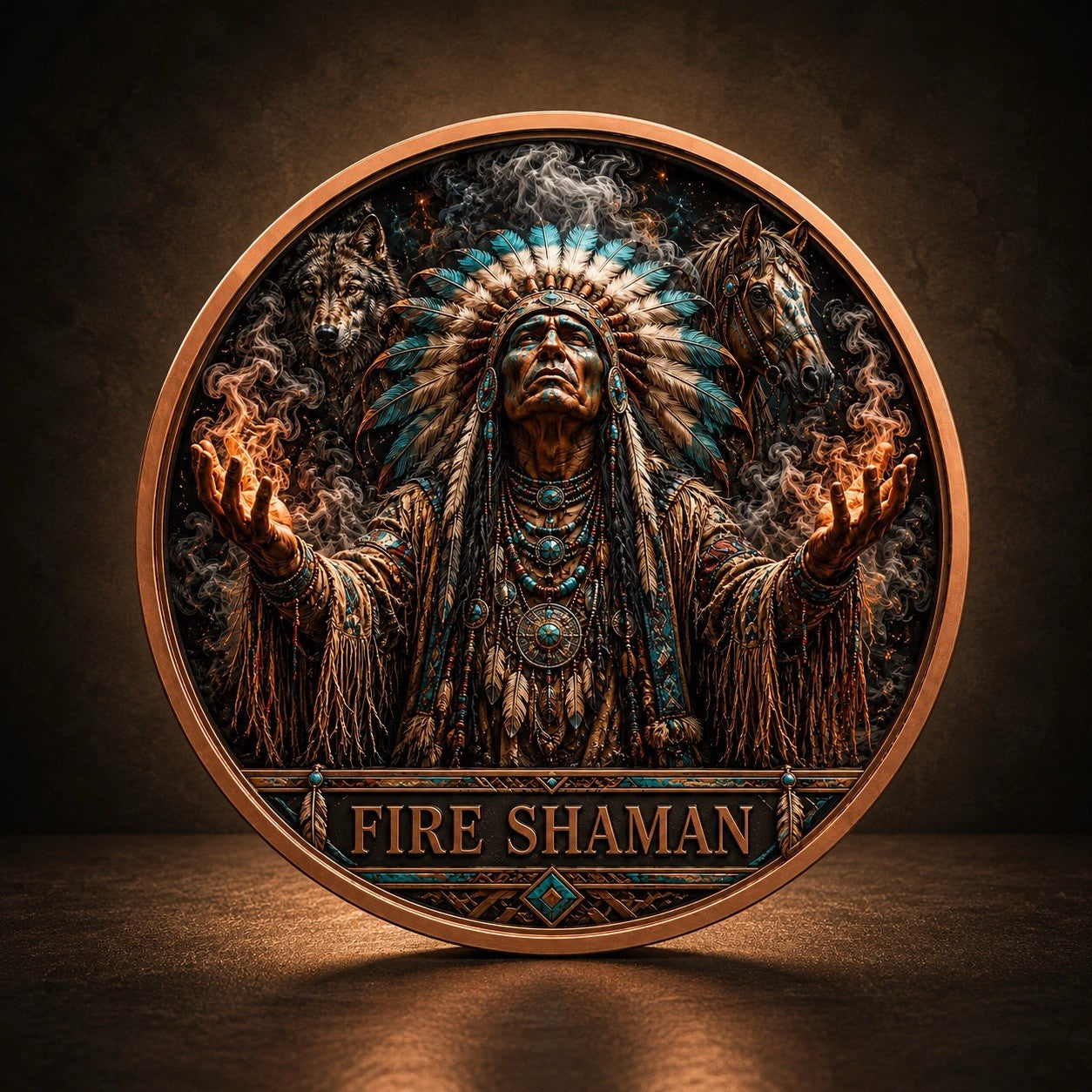 2026 Spirits Indian Series: Fire Shaman 5oz Copper Bar