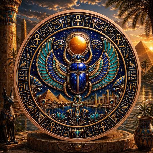 2026 The Egyptian Legacy: Throne of Ra 5oz UHR 3D Copper Round
