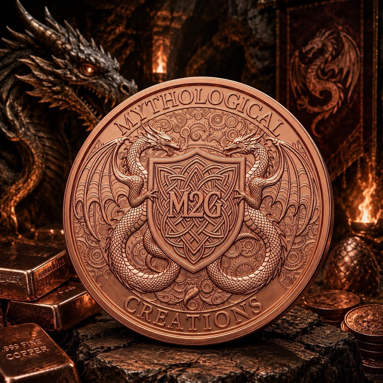 2026 Dragon Dynasty Series: Alpine Dragon 5 oz Copper Coin