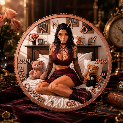 2025 Gothic Lust Series 1 oz .999 copper Coin, Naughty Temptation