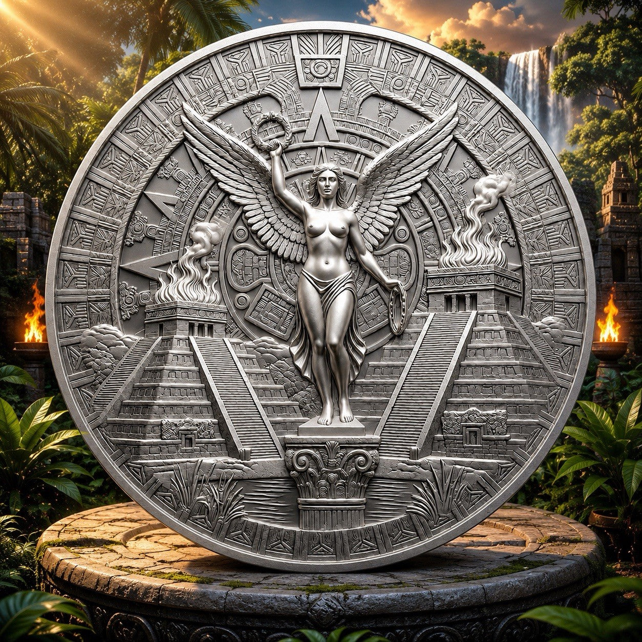 Aztec Culture Libertad 3g Silver Round