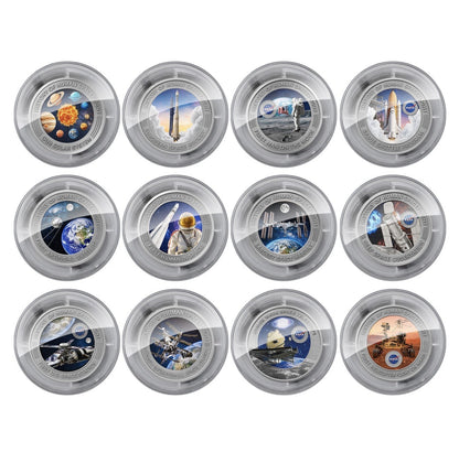 2025 Ghana History of Spaceflight 1 oz Titanium 12-Coin Set
