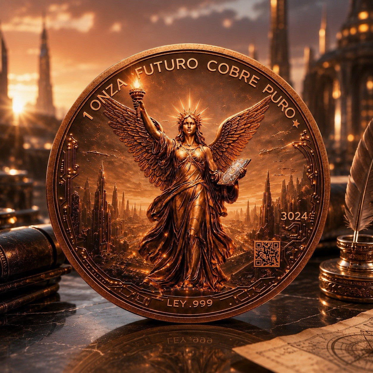2026 Libertad Future Coin 1 Oz Copper Round Italy