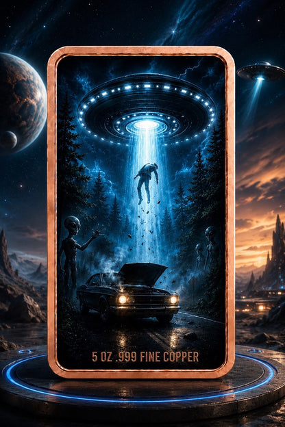 2026 UFO Series: The Abduction 5oz UHR 3D 5oz Copper Bar