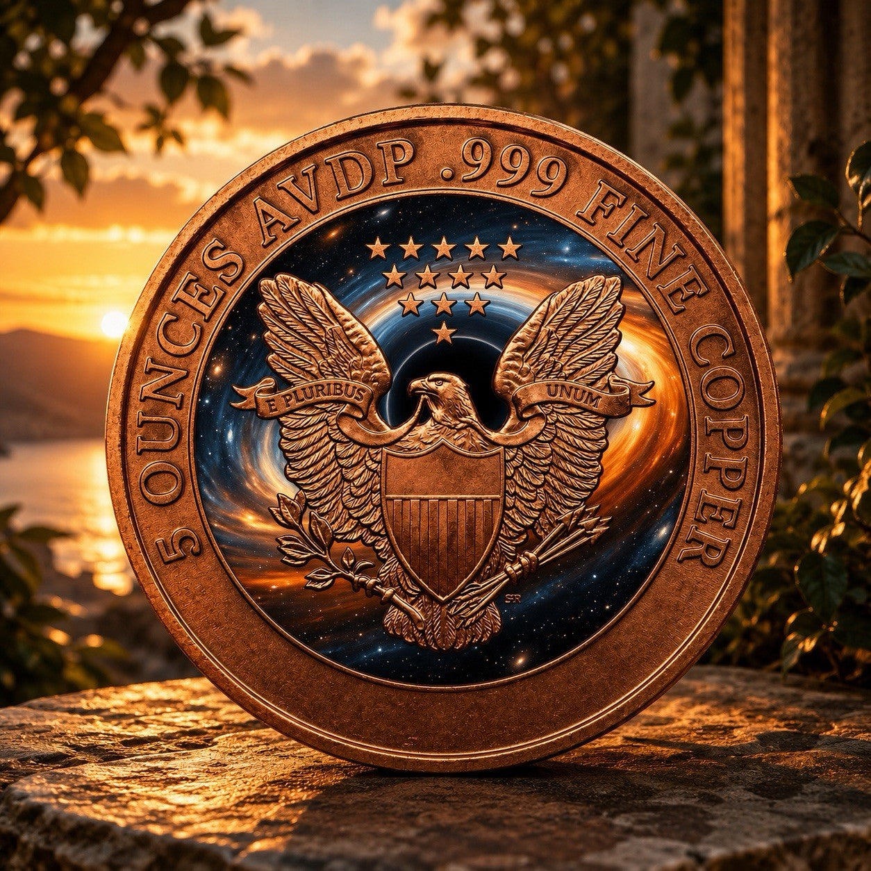 Walking Liberty 5oz Copper Coin High Relief