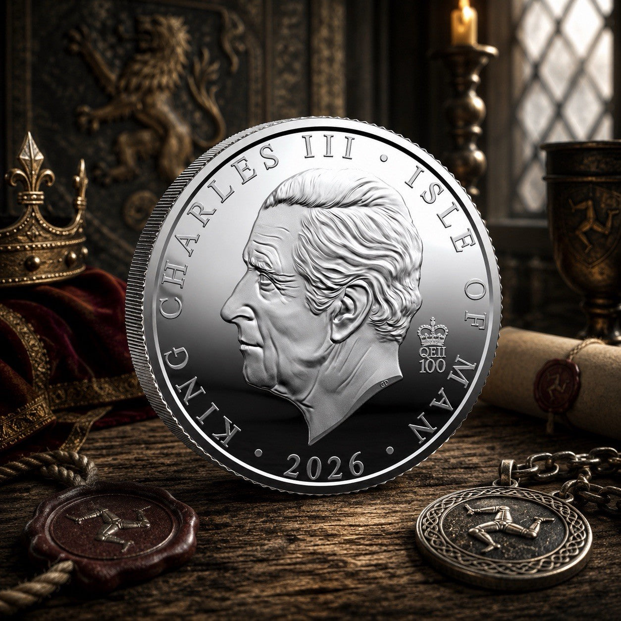 2026 Isle of Man Noble Proof 1 oz Silver Coin