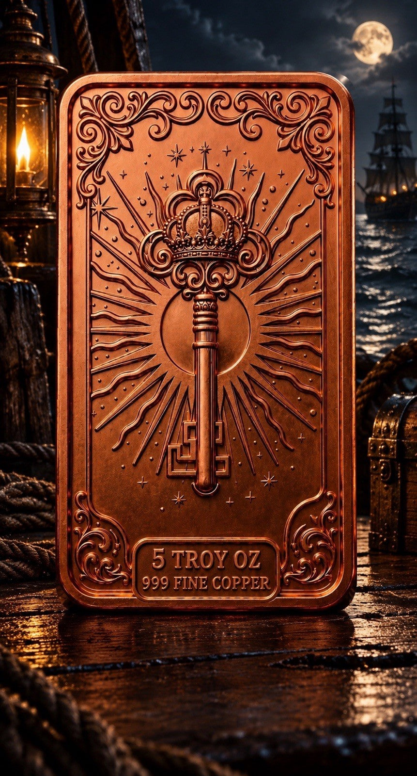 2026 Pirate Adventure Series: Siren Queen 5 oz Copper Bar