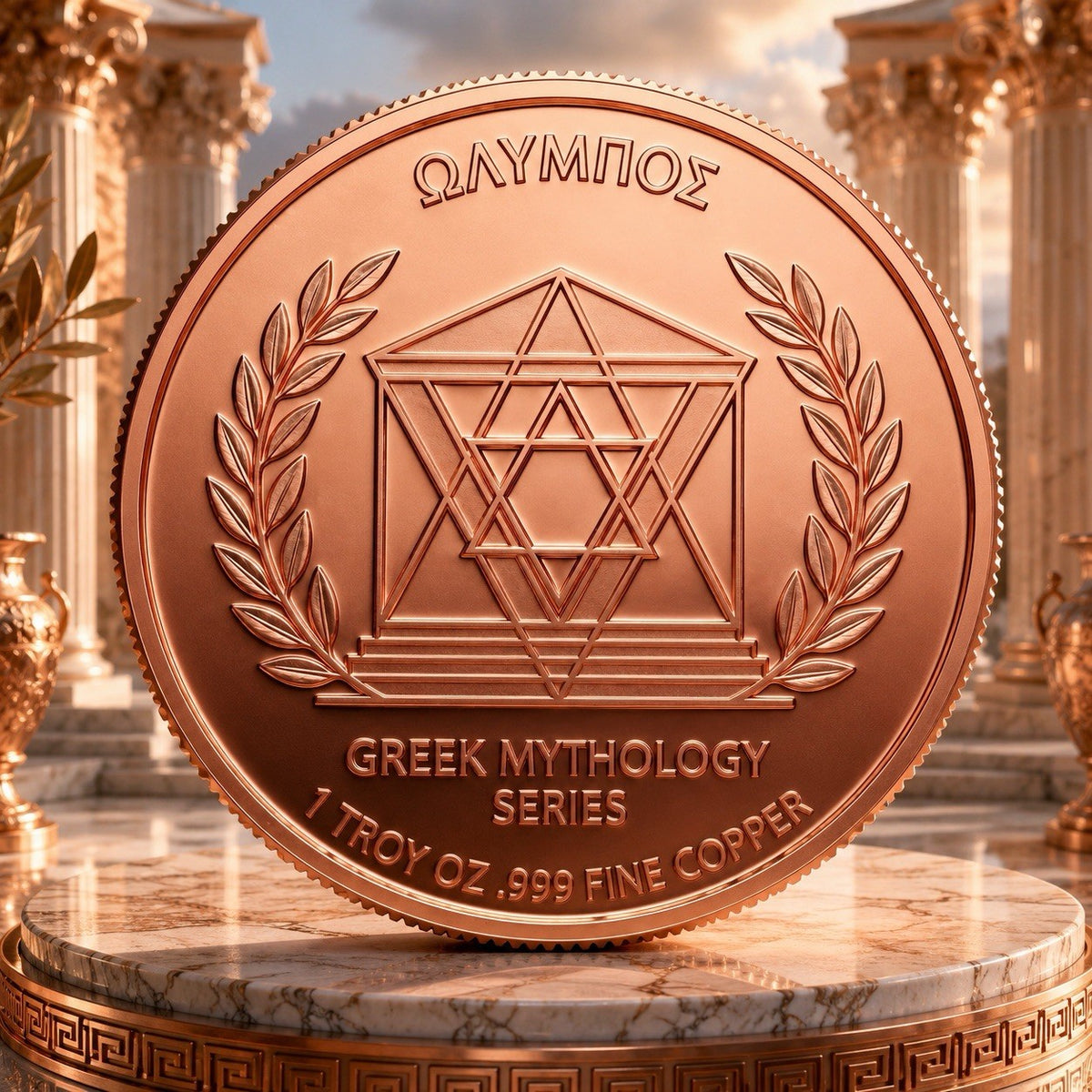 2026 Greek Mythology Series Athena 5 oz High-Relief Color Coin